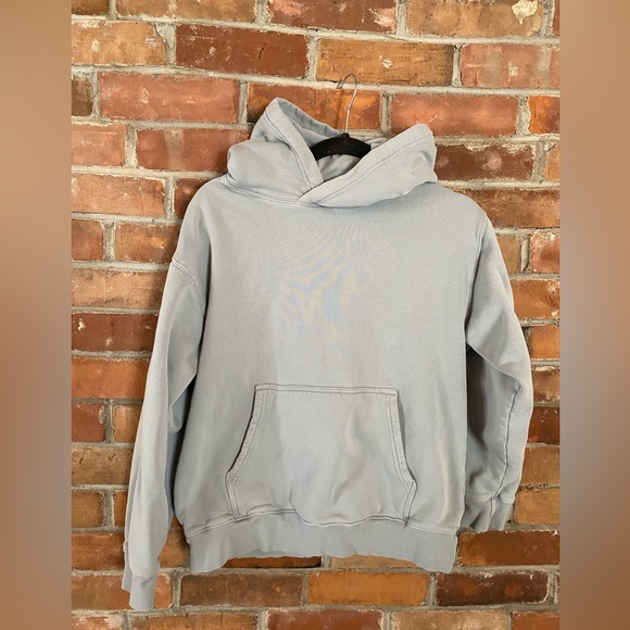 Aritzia Tops - ARITZIA TNA cozy AF fleece hoodie shady grey/blue size medium